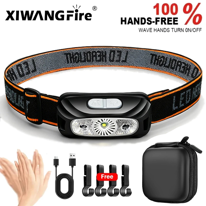 Fishing Headlamp - Lampu Kepala LED Portabel Sensor Cahaya
