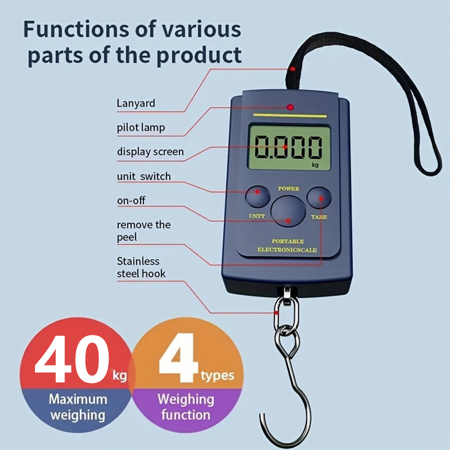 Fishing Equipment Stores - Alat Timbangan Gantung Portabel Digital Elektronik