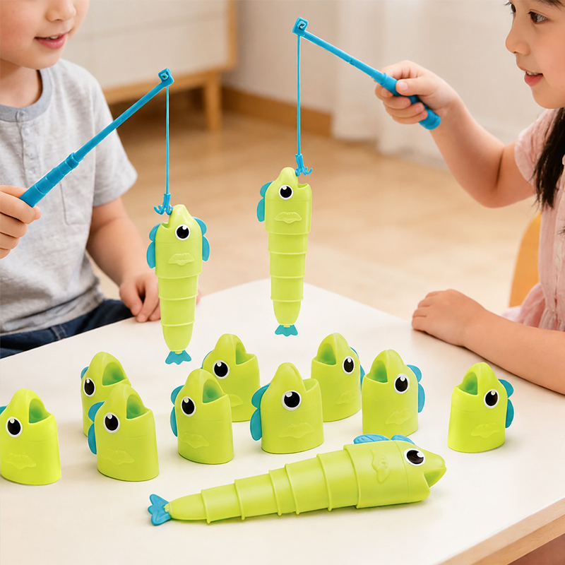 Fishing Equipment Kids - KNYYSECQ Set Mainan Ikan Teleskopik Memancing