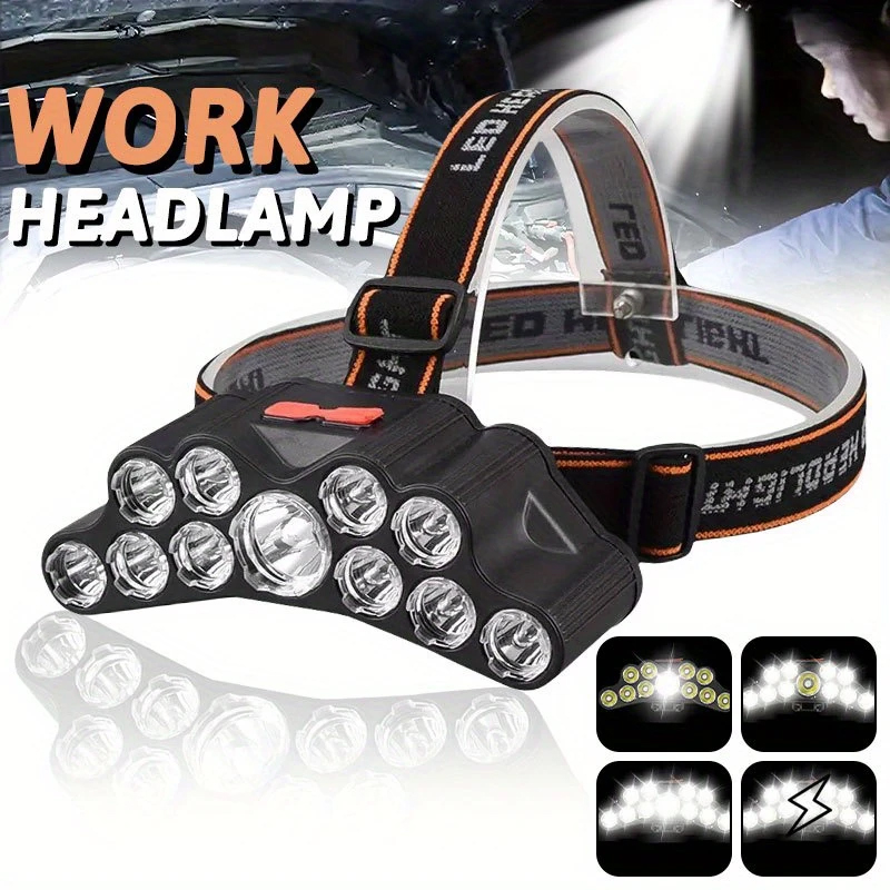 Fishing Headlamp - Lampu Depan LED 11 Lampu Depan
