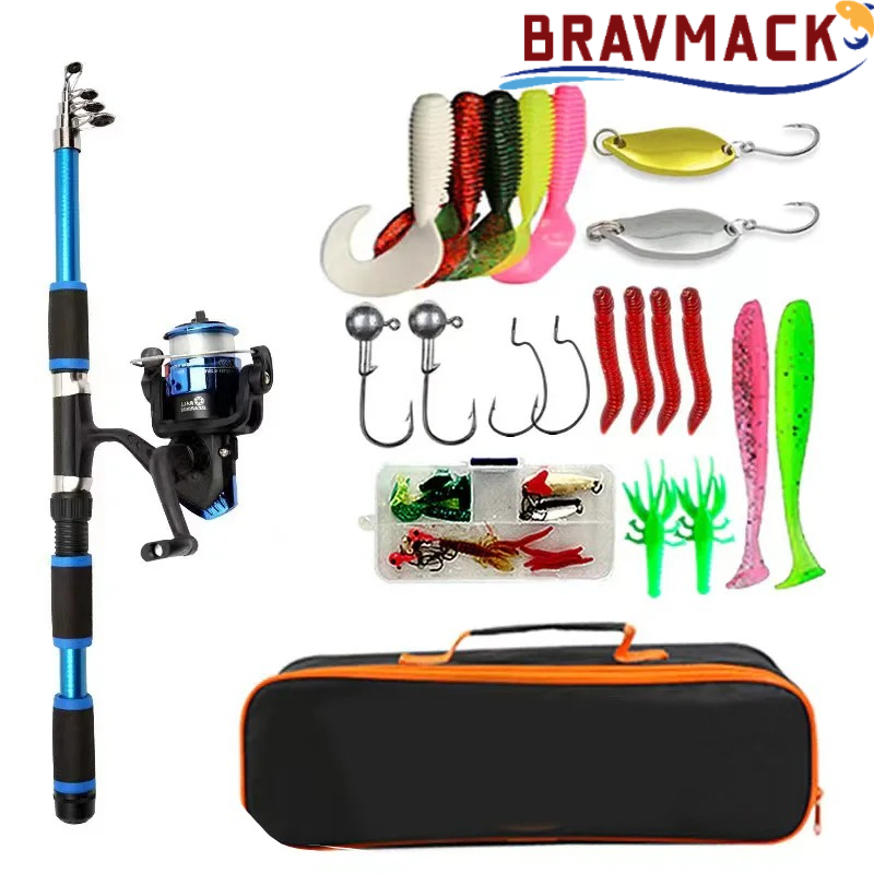 Fishing Equipment Online - BRAVMACK Joran Pancing Teleskopik Travel Kit