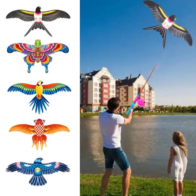 Fishing Equipment Kids - Mainan Layang-layang Anak-anak Kartun Elang Mainan