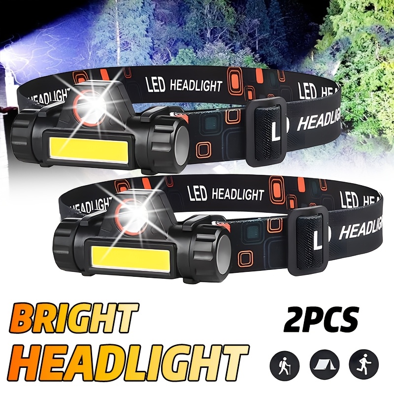Fishing Headlamp - Lampu Kepala LED COB USB Isi