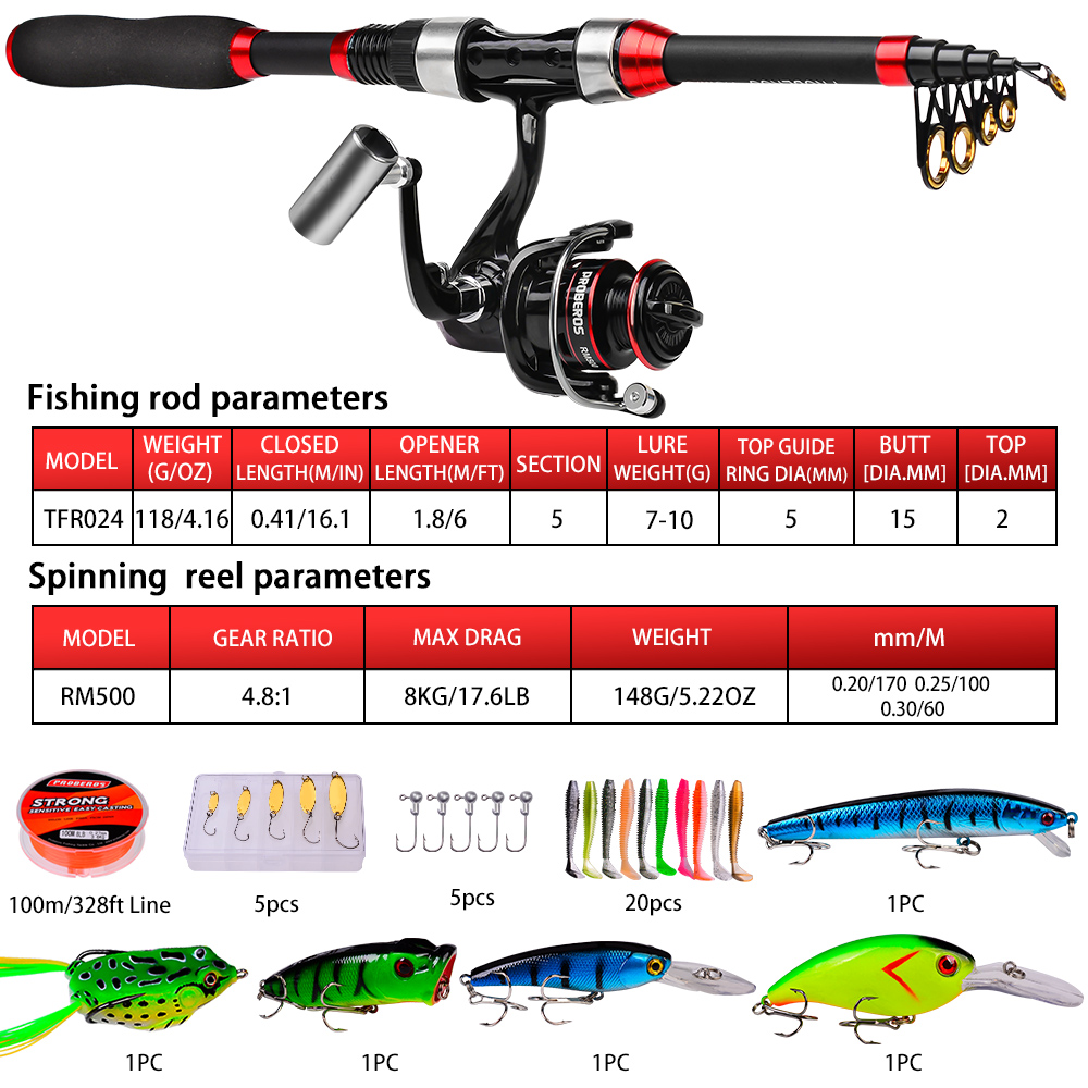 Set Peralatan Pancing Proberos - Fishing Equipment Online ulasan dan harga