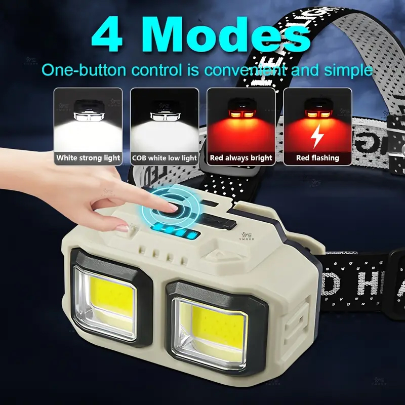 Lampu Depan LED COB Lampu Depa - Fishing Headlamp ulasan dan harga