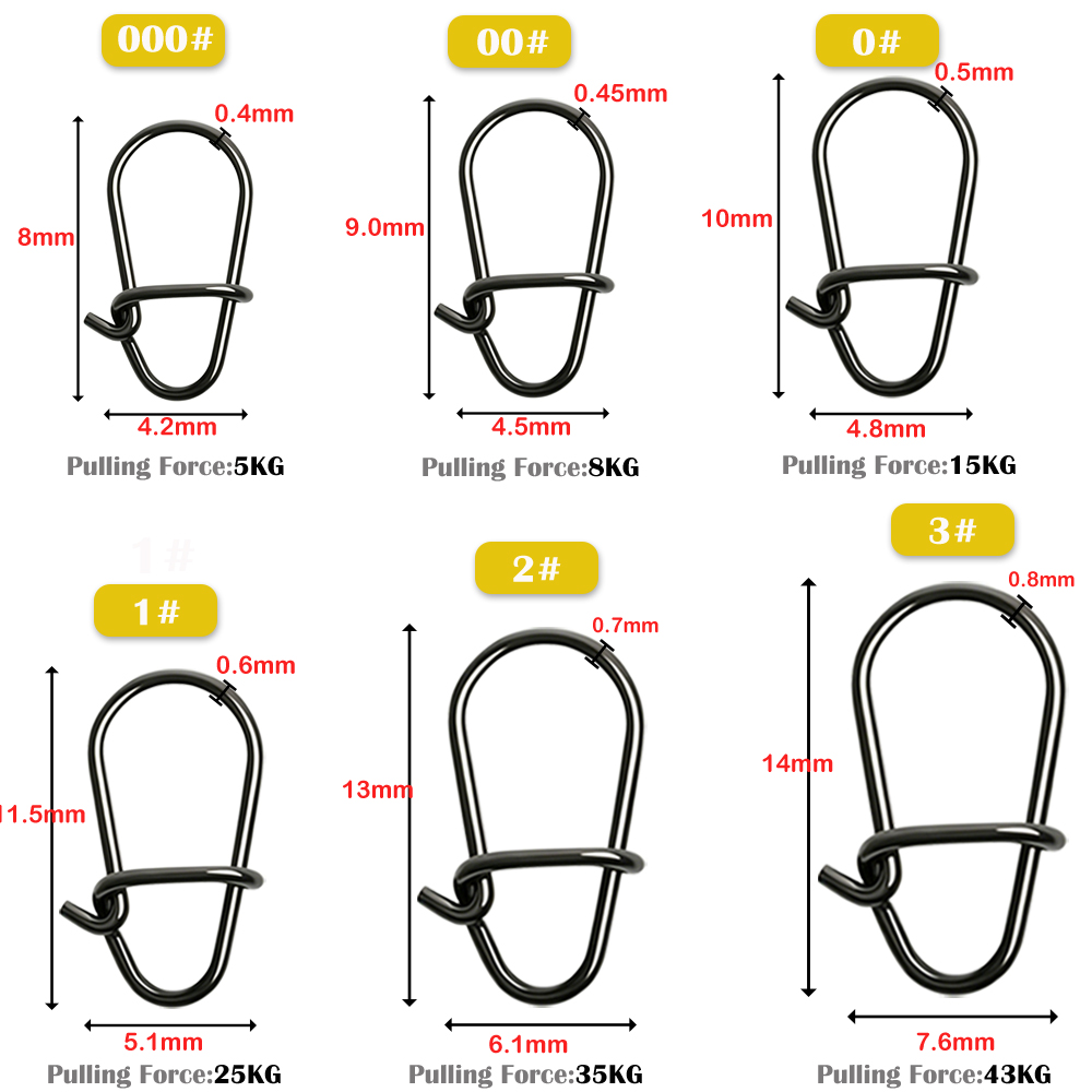 GOBAIT 100Pcs Konektor Putar B - Fishing Equipment And Accessories ulasan dan harga