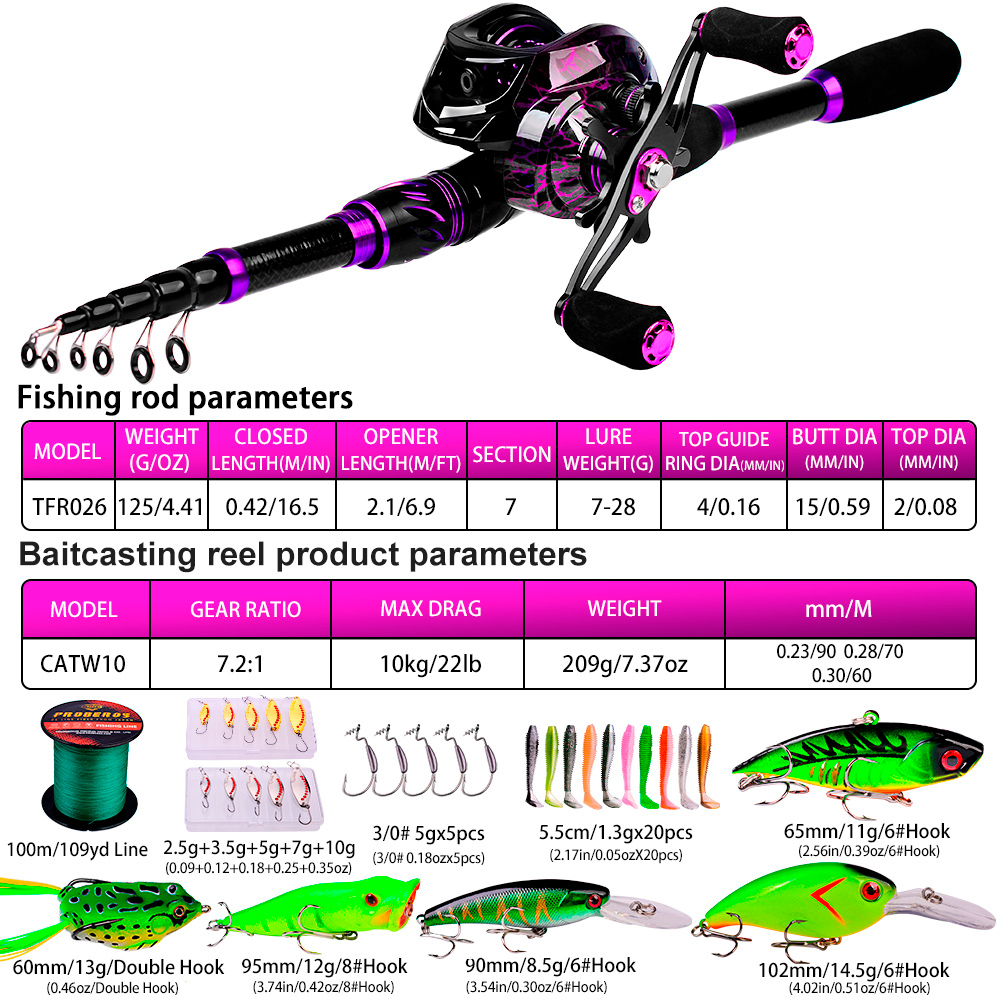 PROBEROS 2.1M Baitcasting/Rod  - Fishing Equipment Online ulasan dan harga