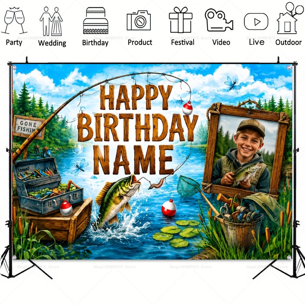 Backdrop Foto Bertema Memancin - Fishing Equipment Kids ulasan dan harga