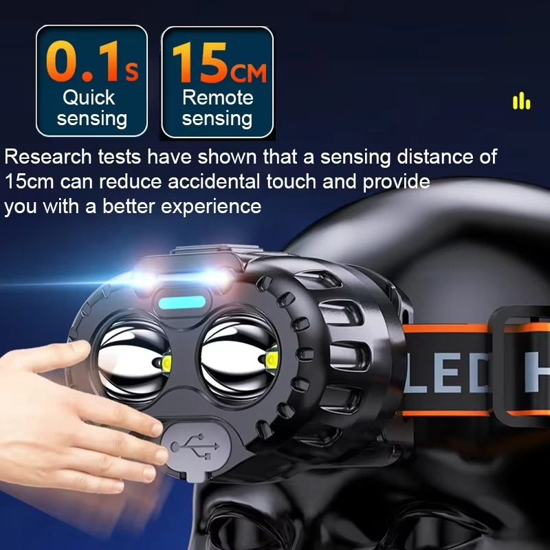 Lampu Kepala Induksi LED yang  - Fishing Headlamp ulasan dan harga